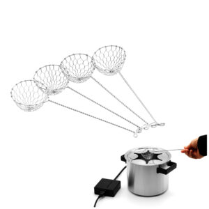 4 Drahtkörbchen mit Anwendungsbeispiel