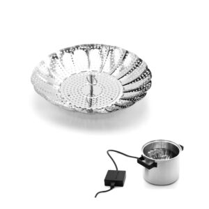 Dämpfeinsatz mit Anwendungsbeispiel im Wired Cooker